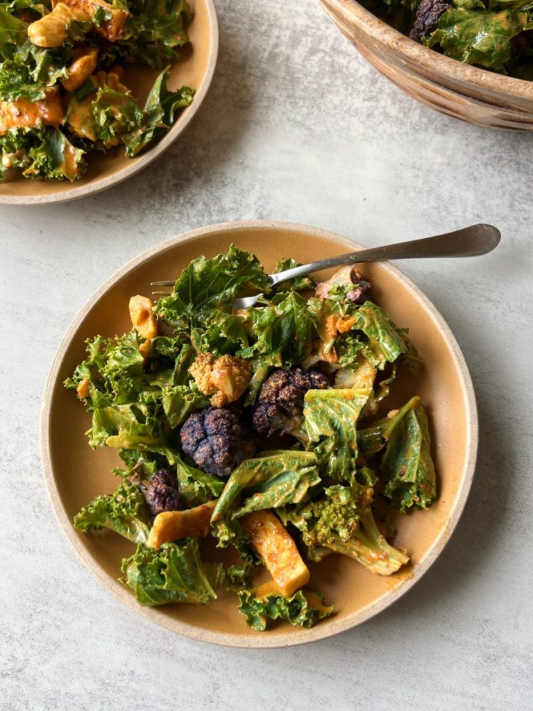 halloumi kale salad