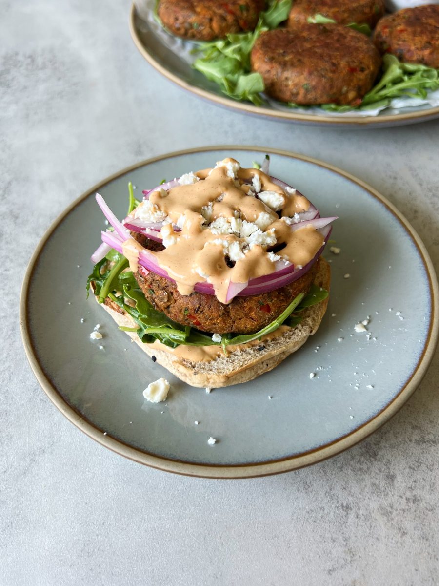 harissa lentil burgers