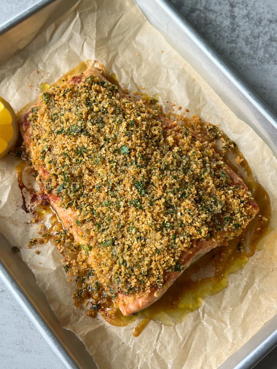 Honey Mustard Crusted Salmon