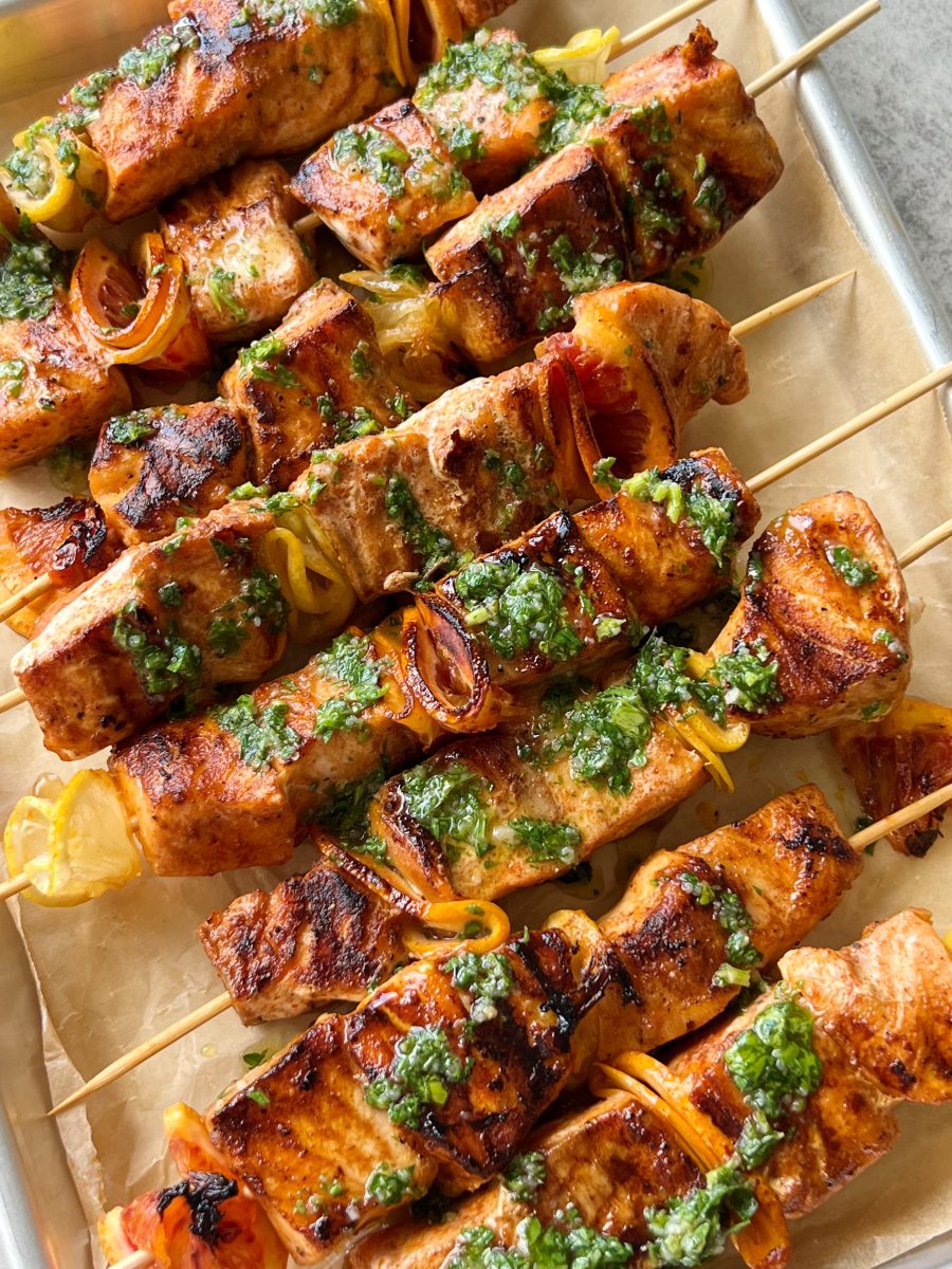 Salmon Skewers 