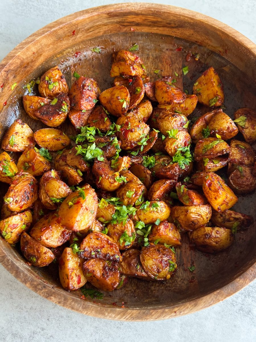 spicy harissa potatoes