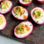 beet deviled eggs
