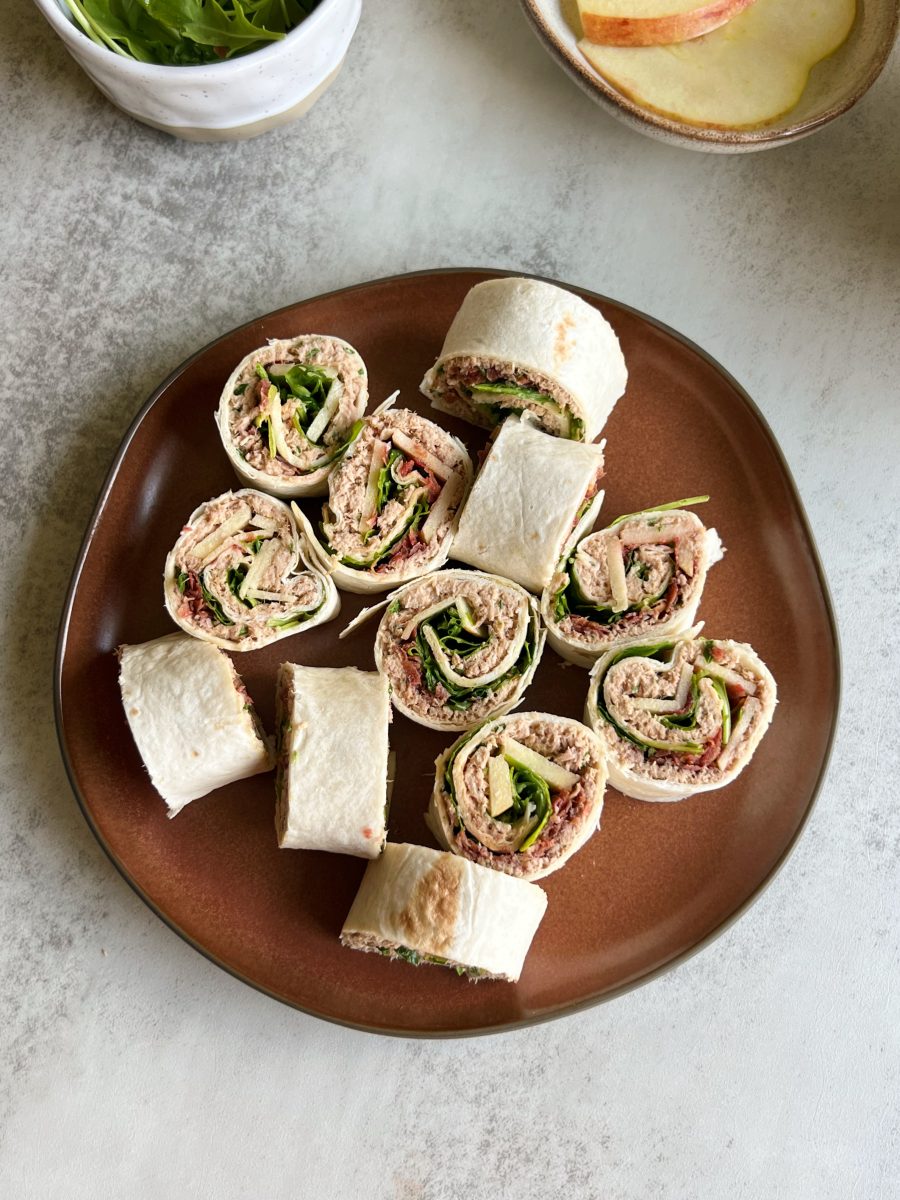 tuna salad pinwheels