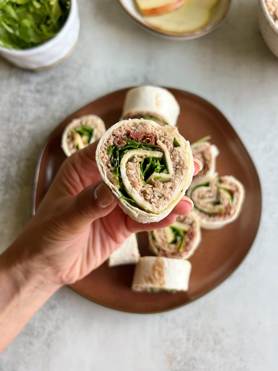 tuna salad pinwheels