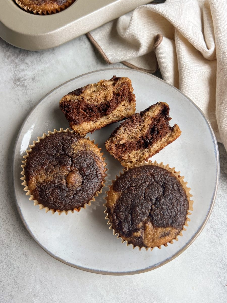 Marble Banana Muffins
