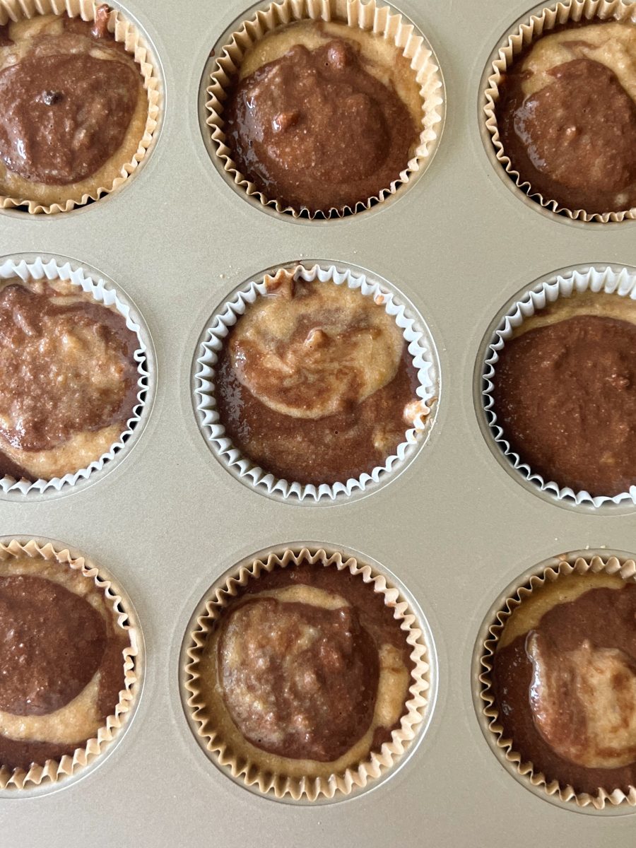 Marble Banana Muffins