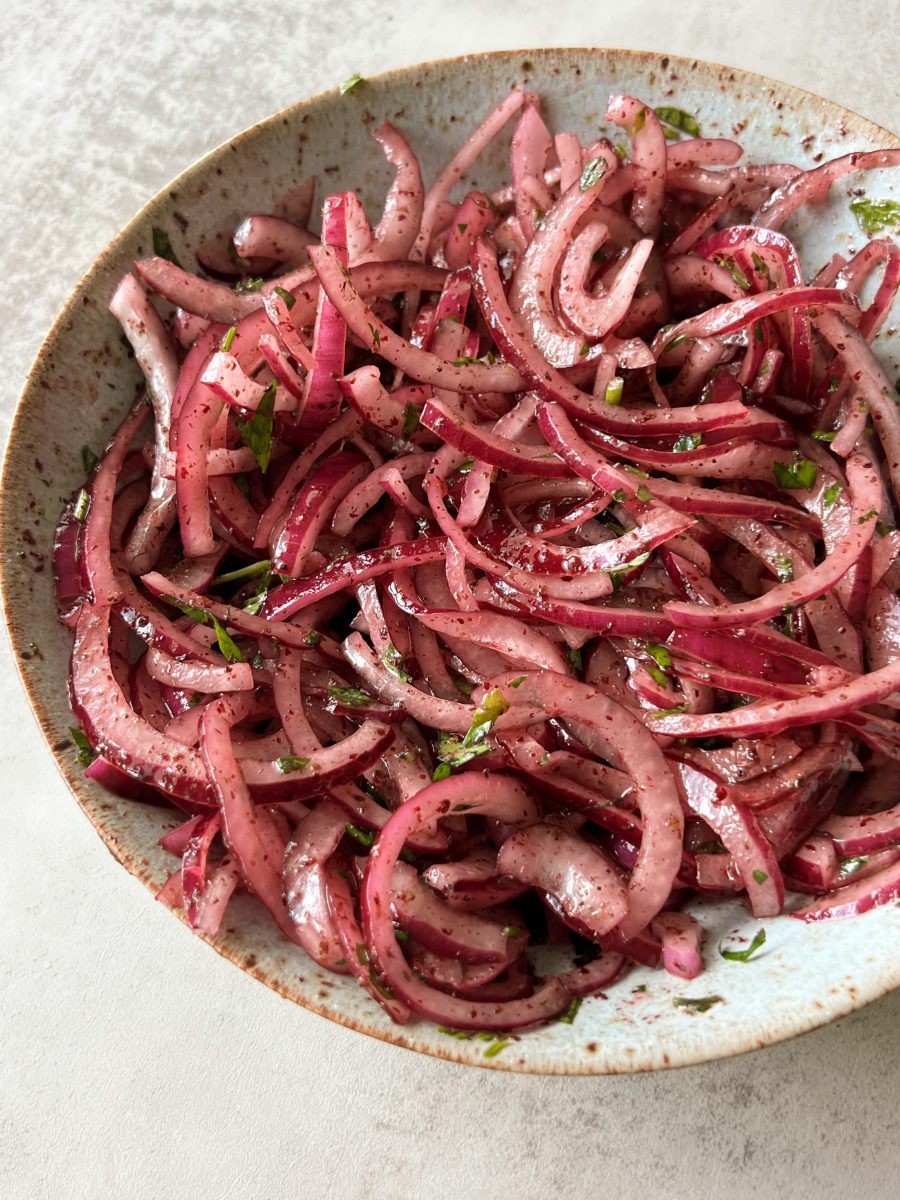 sumac marinated onions