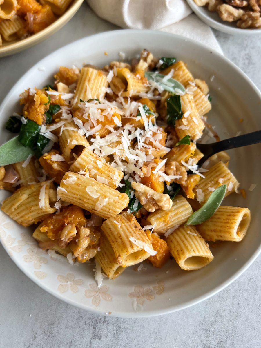 walnut & butternut squash pasta 