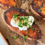Honey Chipotle Roasted Sweet Potatoes