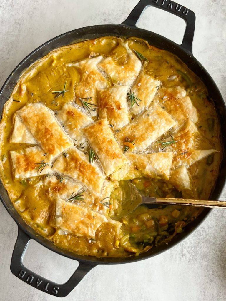 puff pastry veggie pot pie