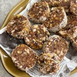 tahini date and nut rolls