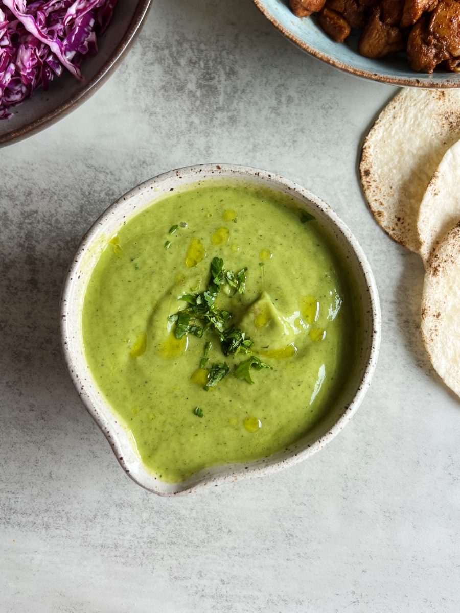 Chicken Tacos with Avocado Salsa