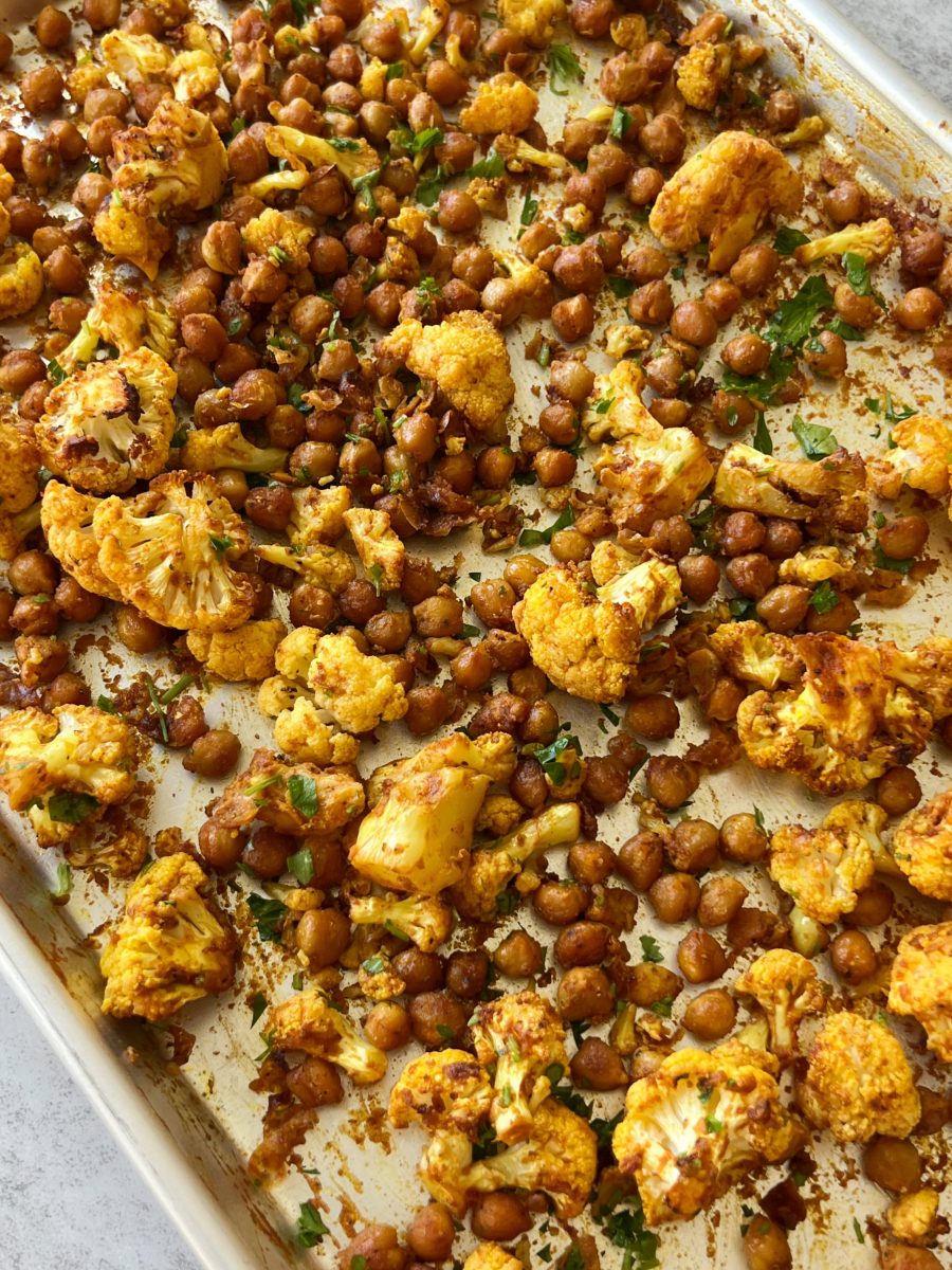 cauliflower and chickpeas
