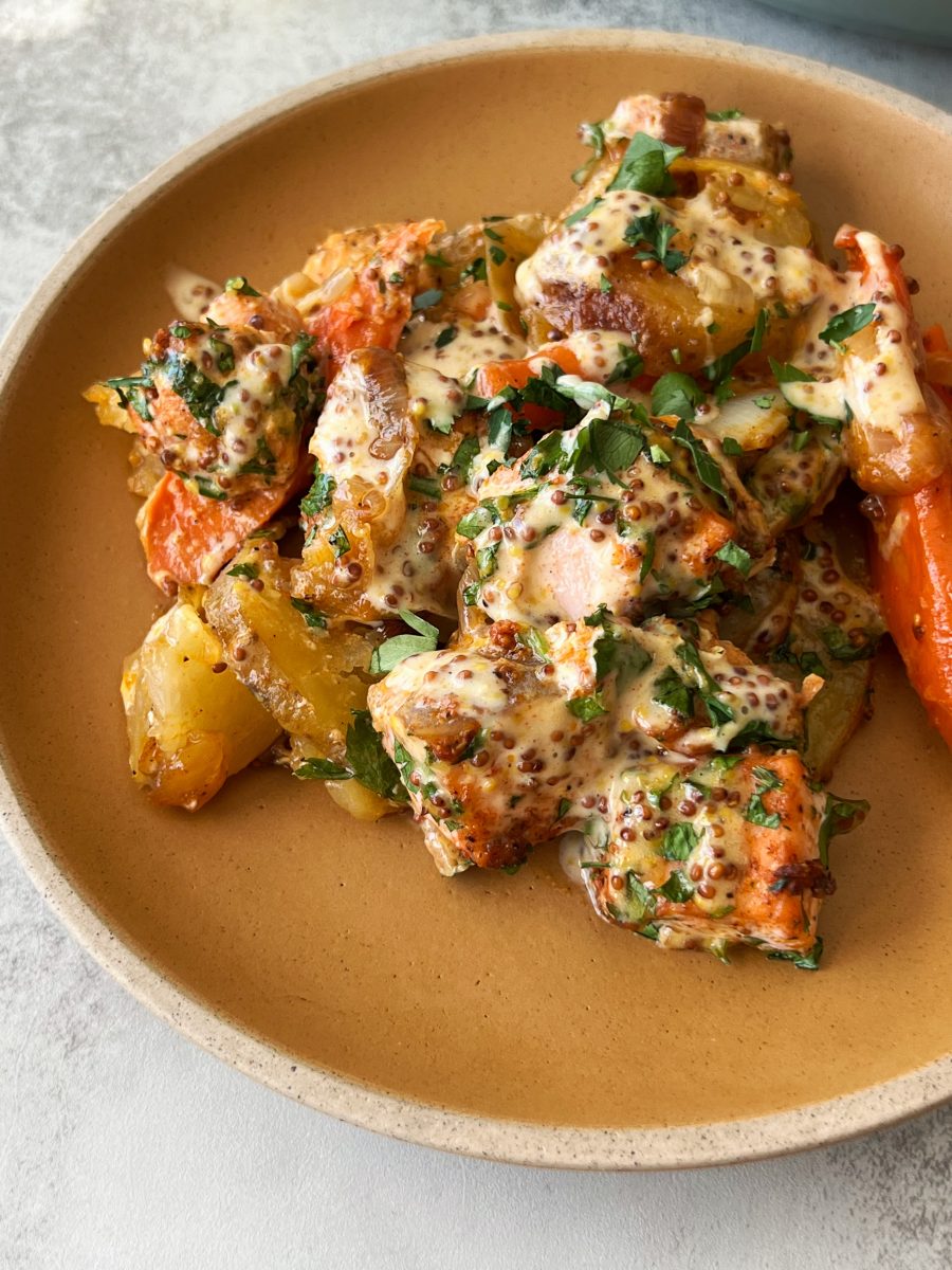 honey mustard salmon bites