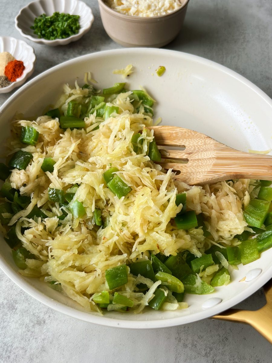 Potato Cheddar Egg Bake 