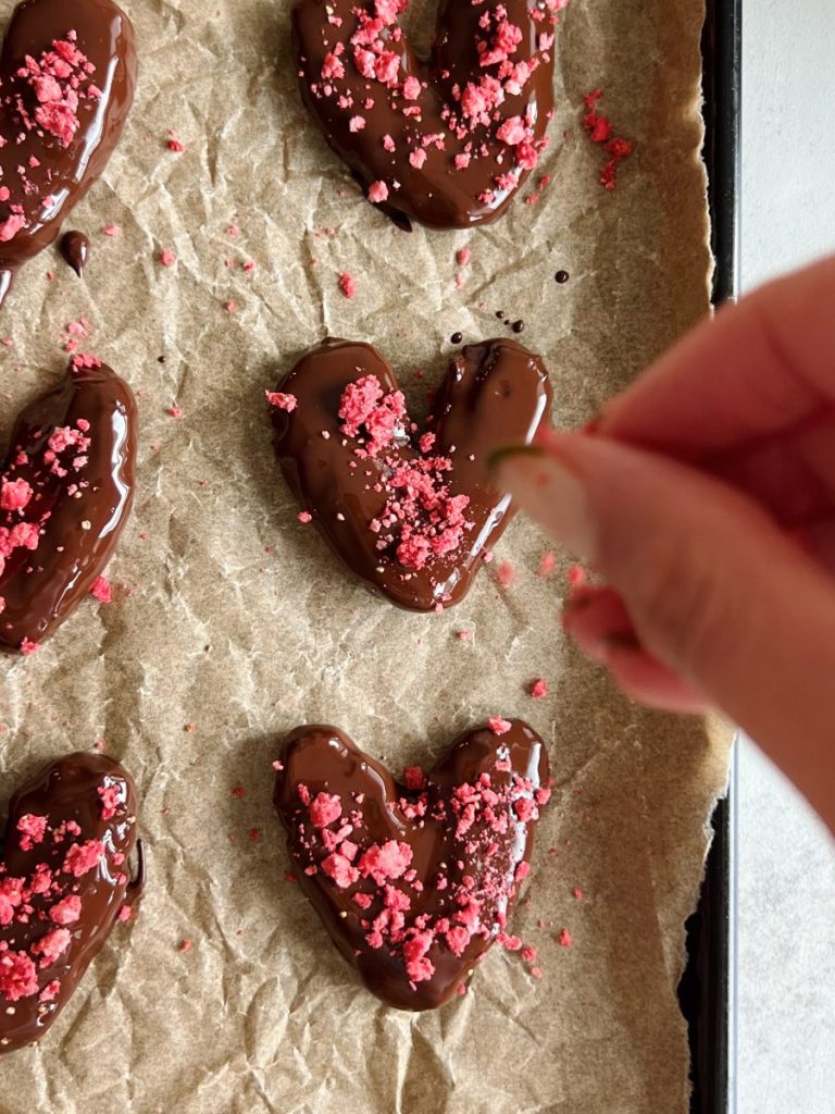 chocolate date hearts
