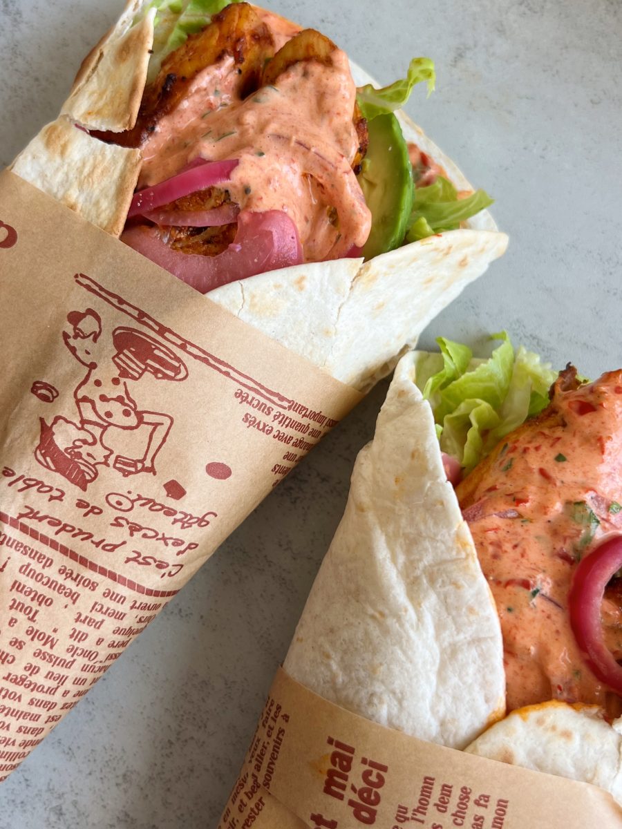 Avocado Chicken Wraps with Harissa Mayo