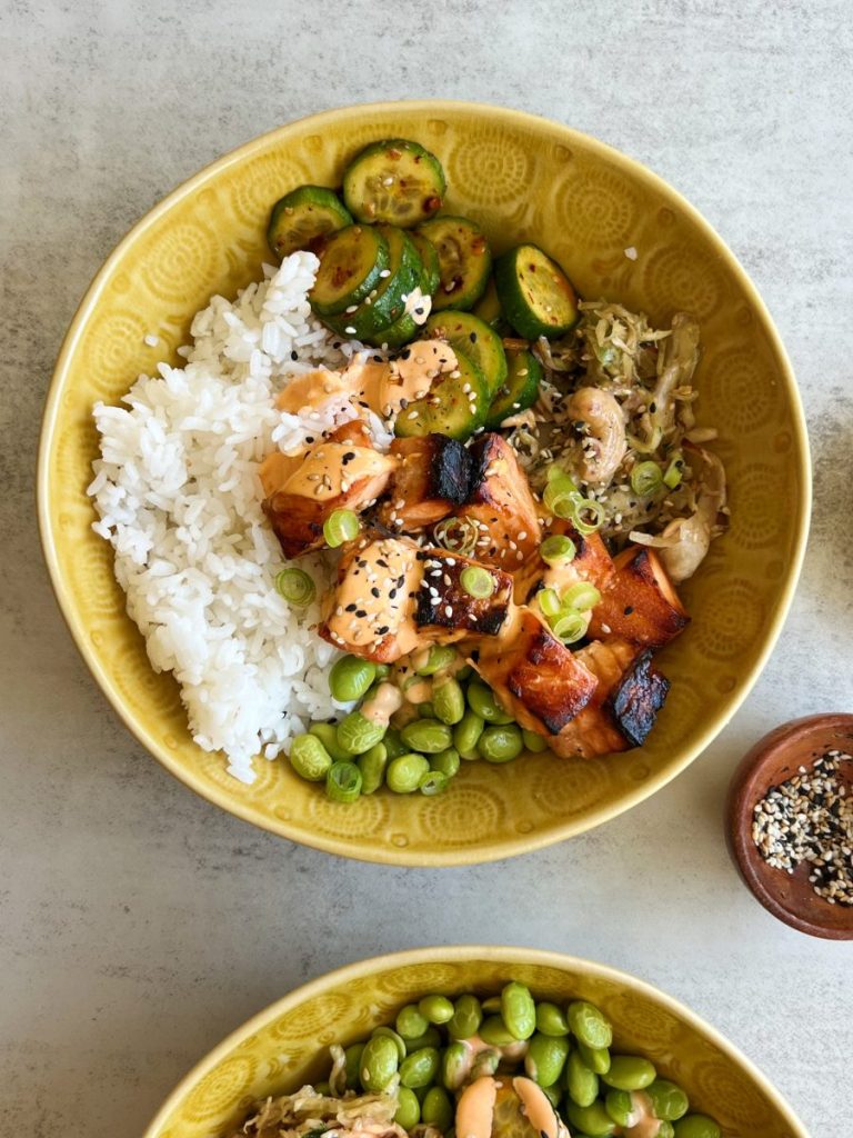 Salmon Rice Bowls