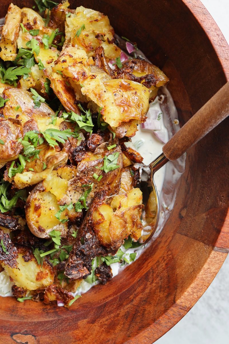 Smashed Potato Salad 