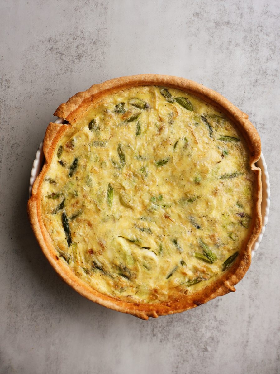 Asparagus Leek Quiche