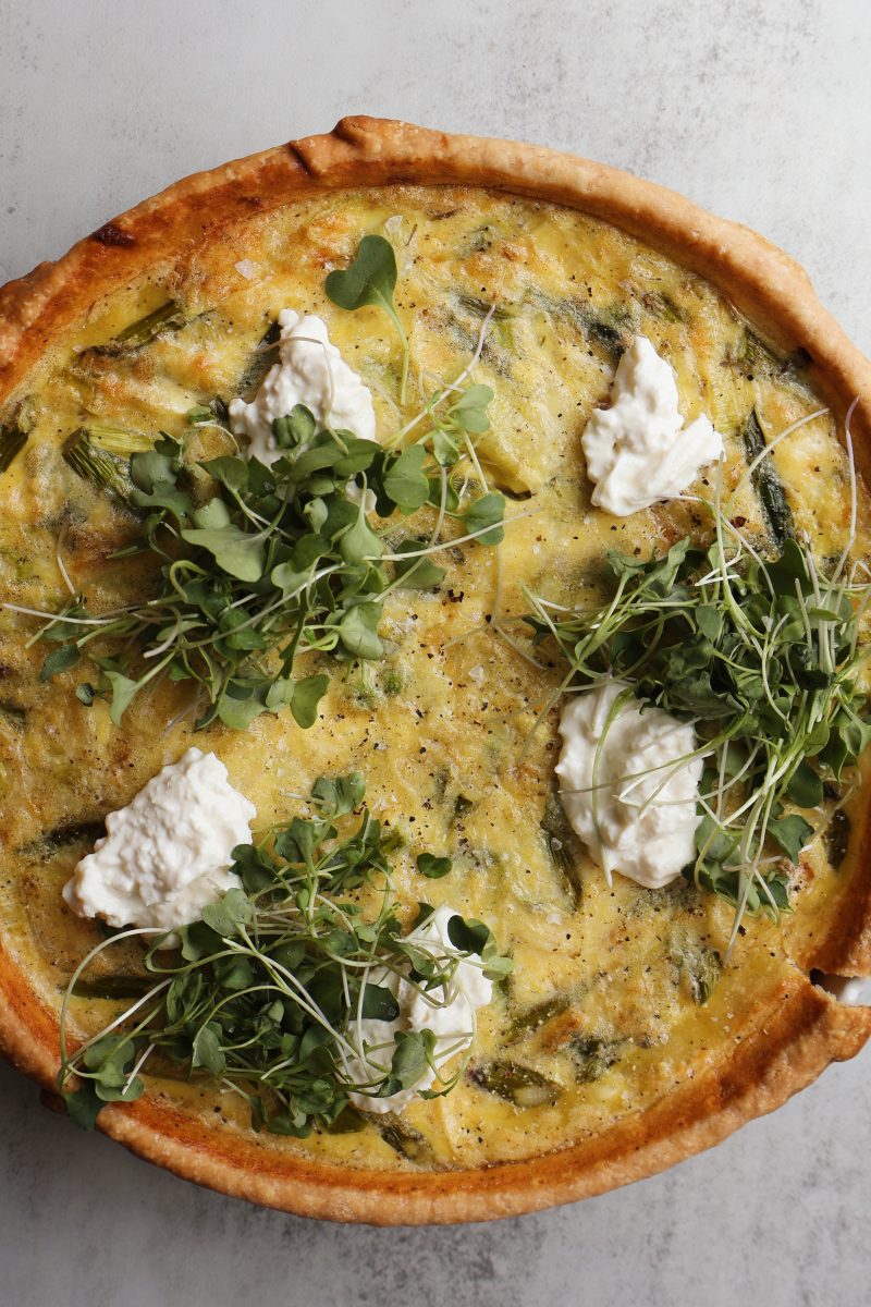 asparagus quiche