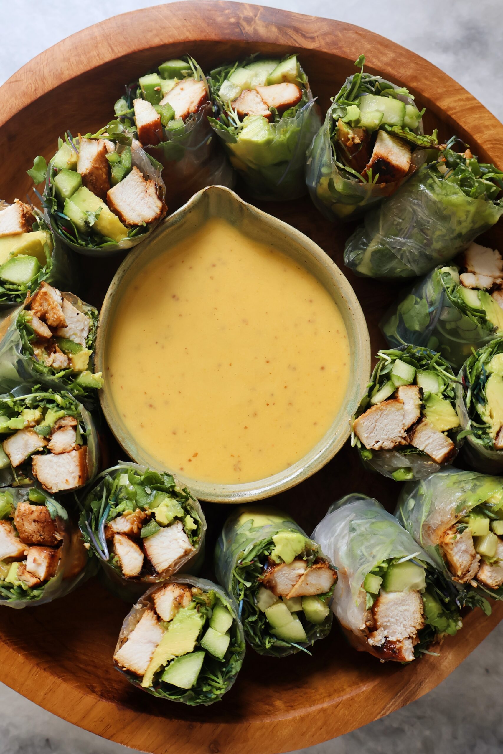 chicken summer rolls