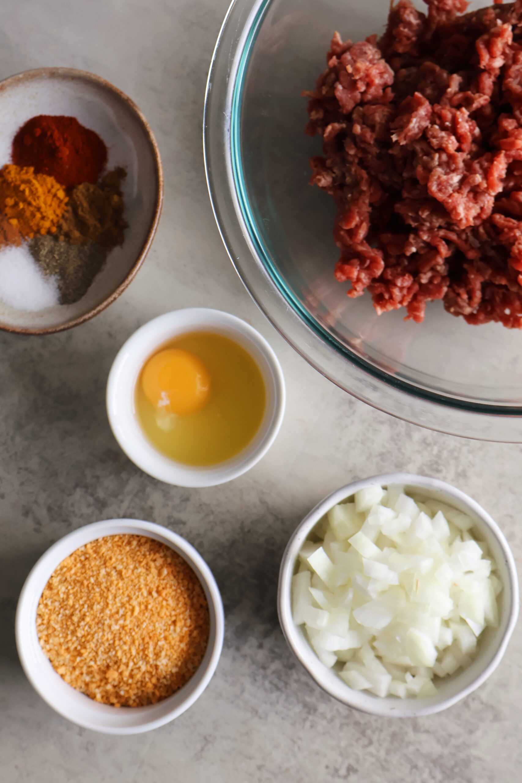 spiced peas and meatballs