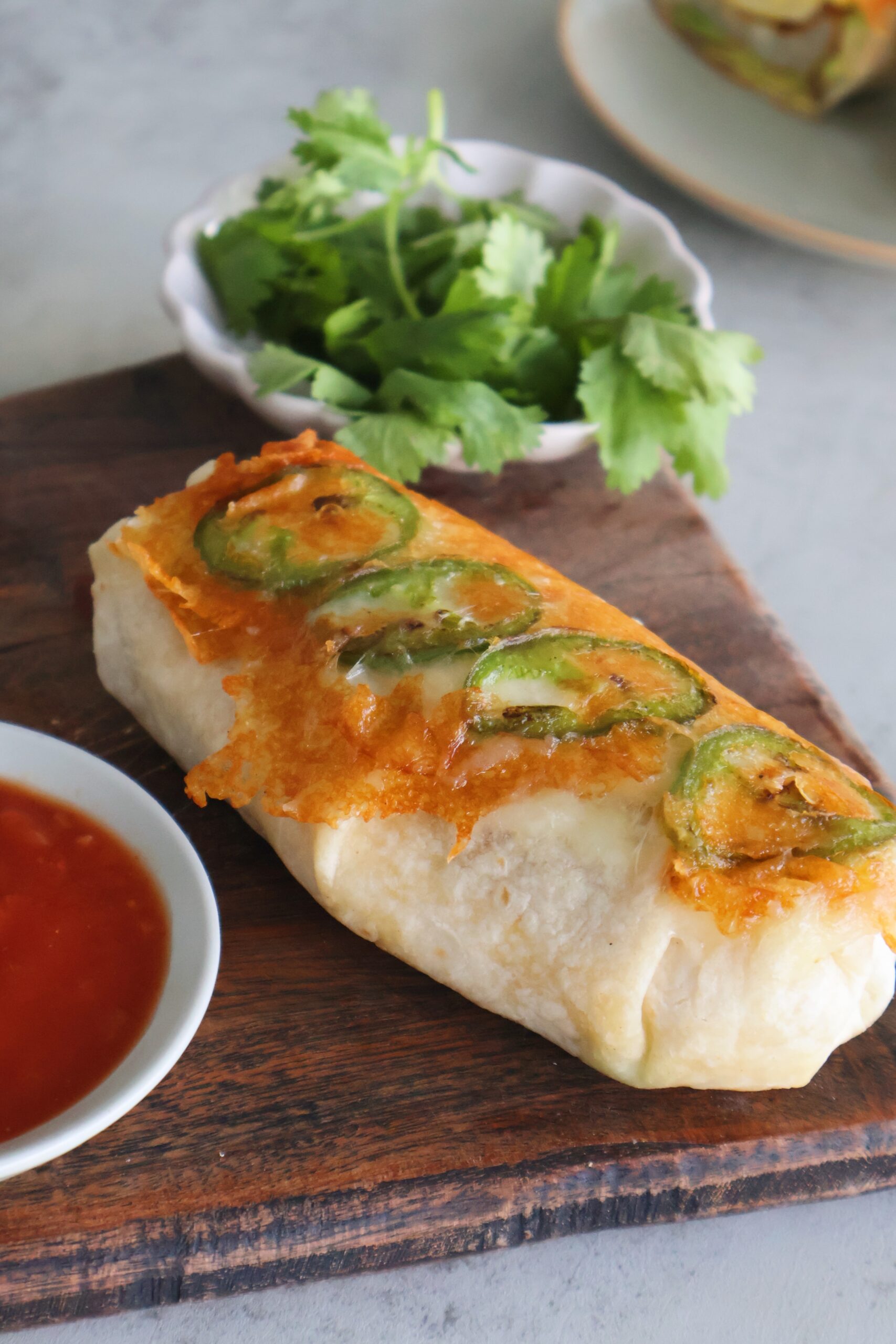 Crispy Cheese Breakfast Burritos