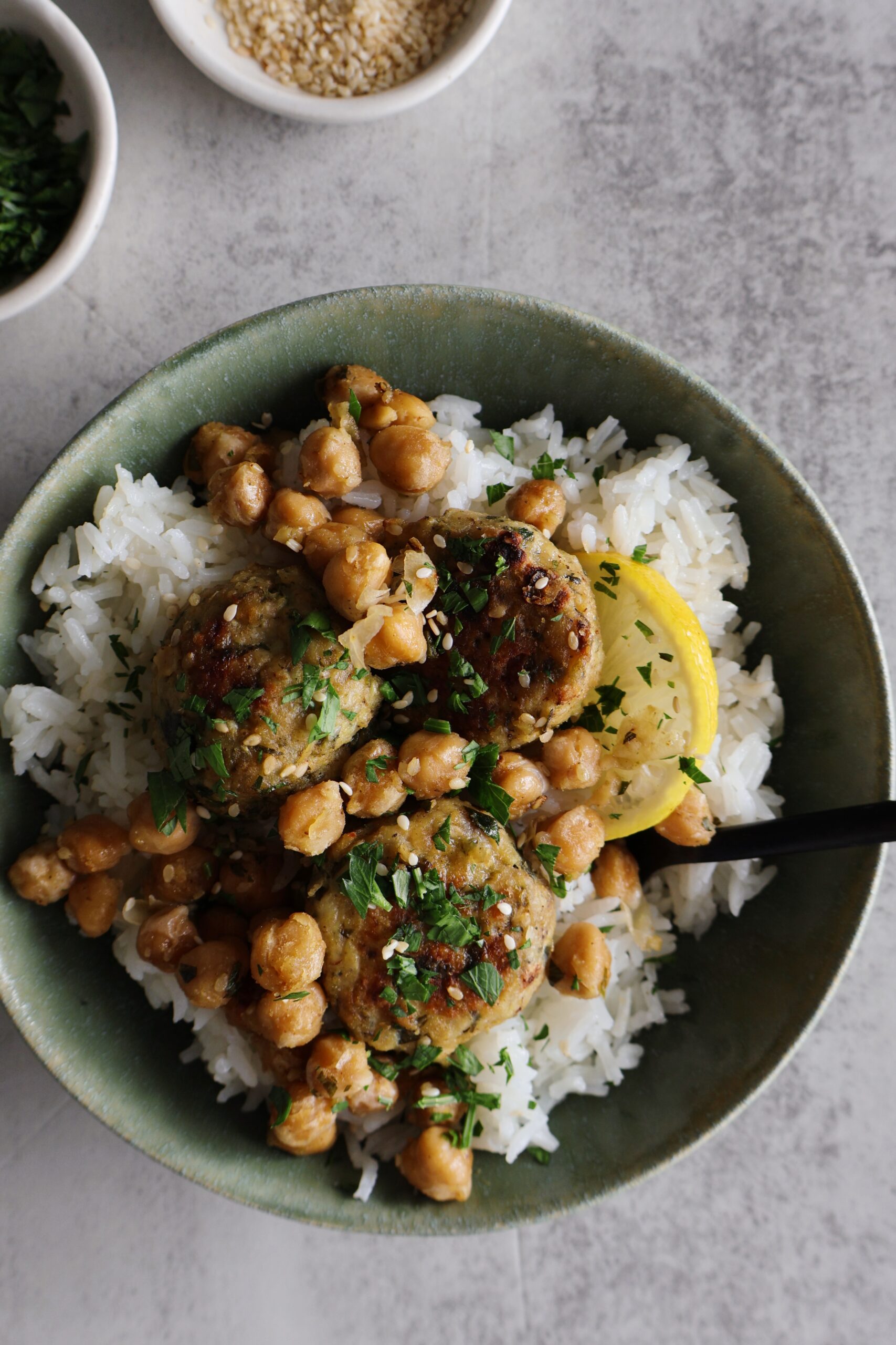 za'atar chicken meatballs