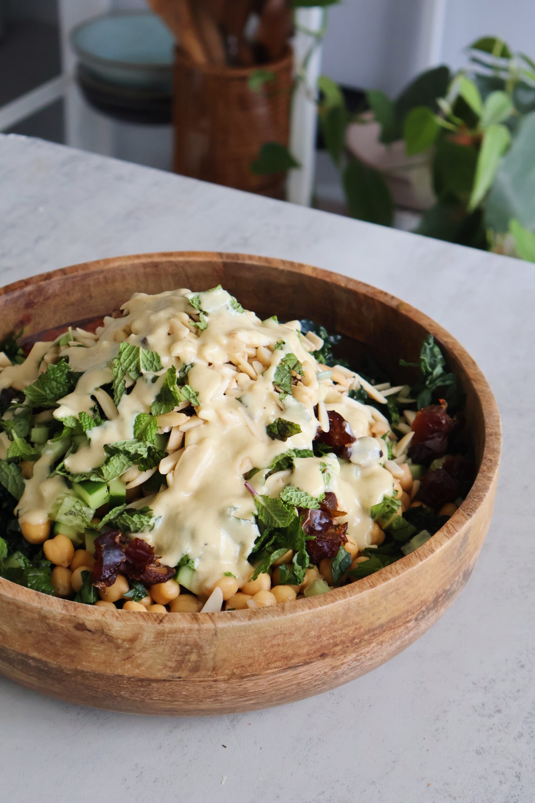 chickpea date quinoa salad