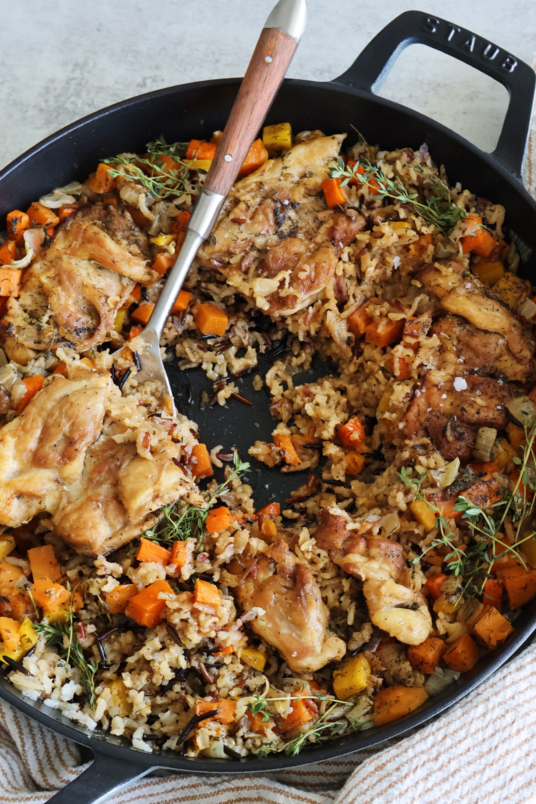 Chicken and Wild Rice Skillet