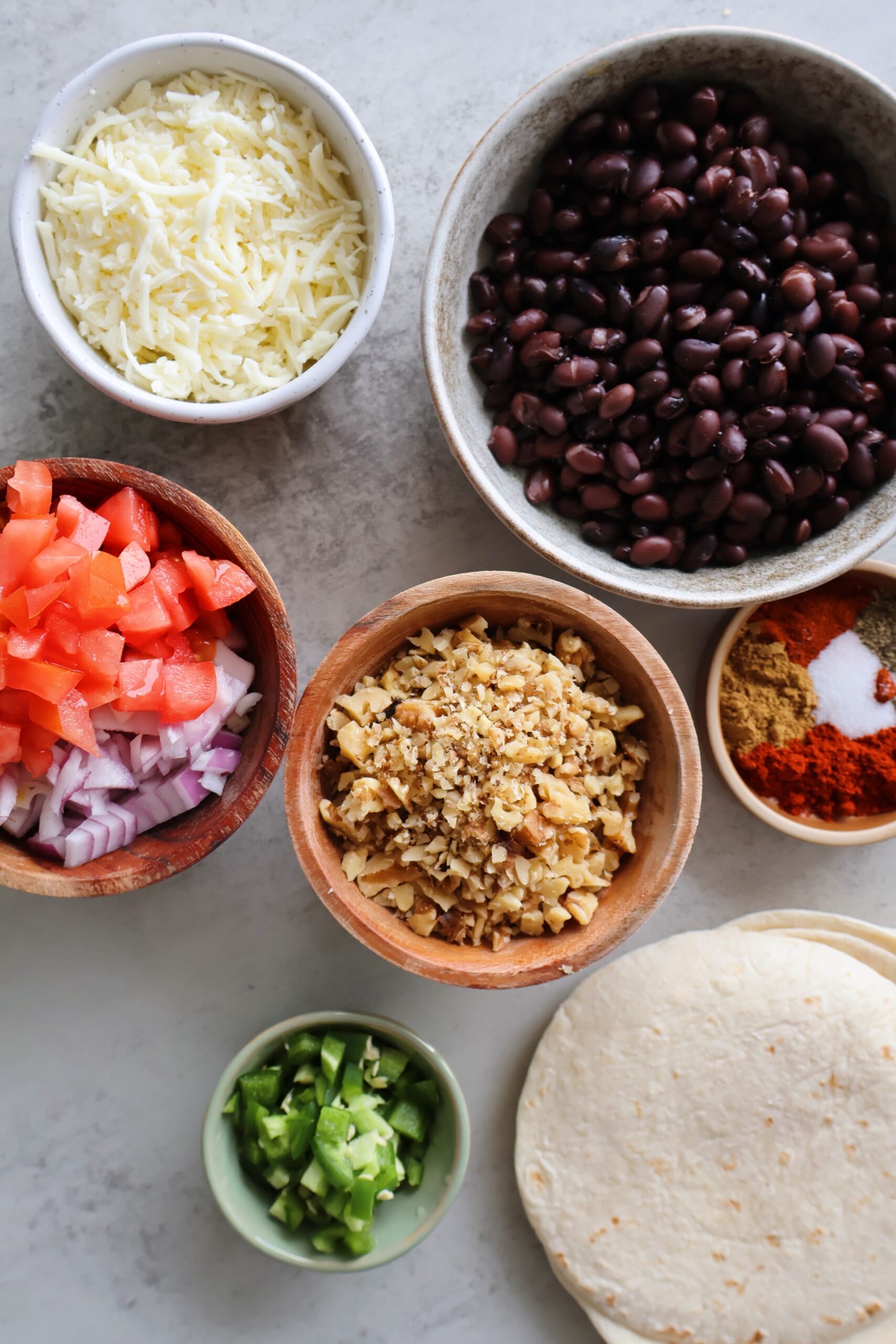 Black Bean Walnut Tacos