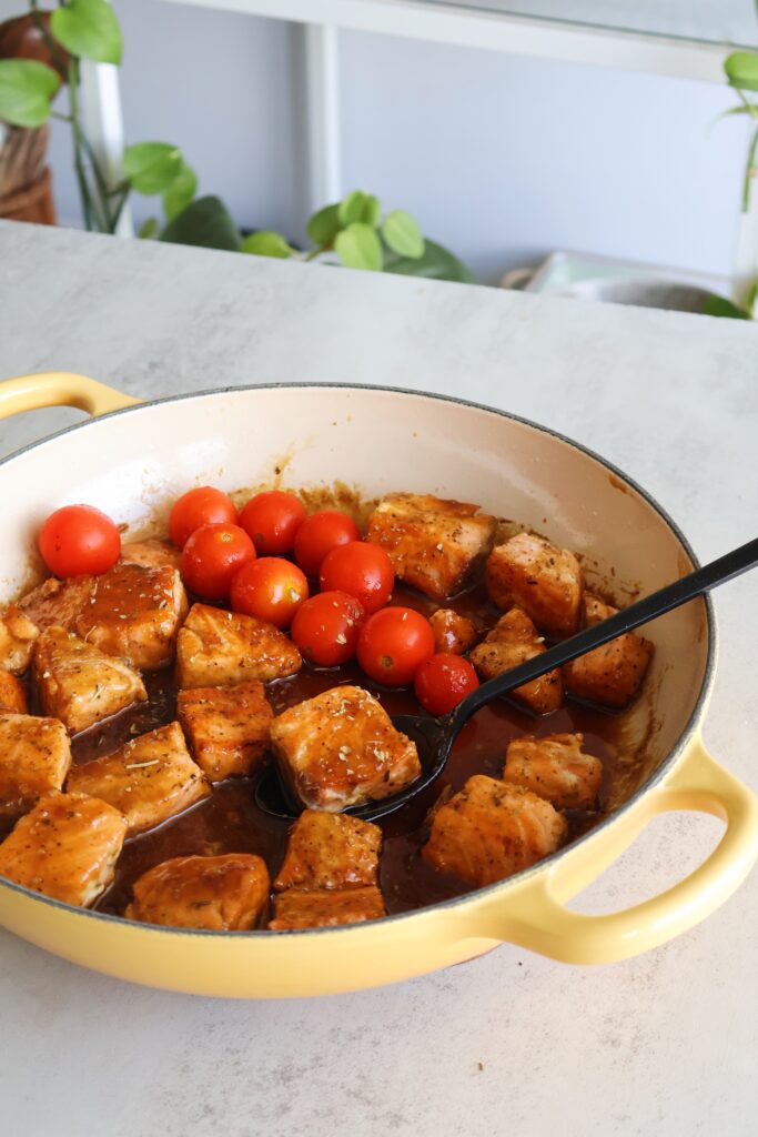 Balsamic Salmon Bites