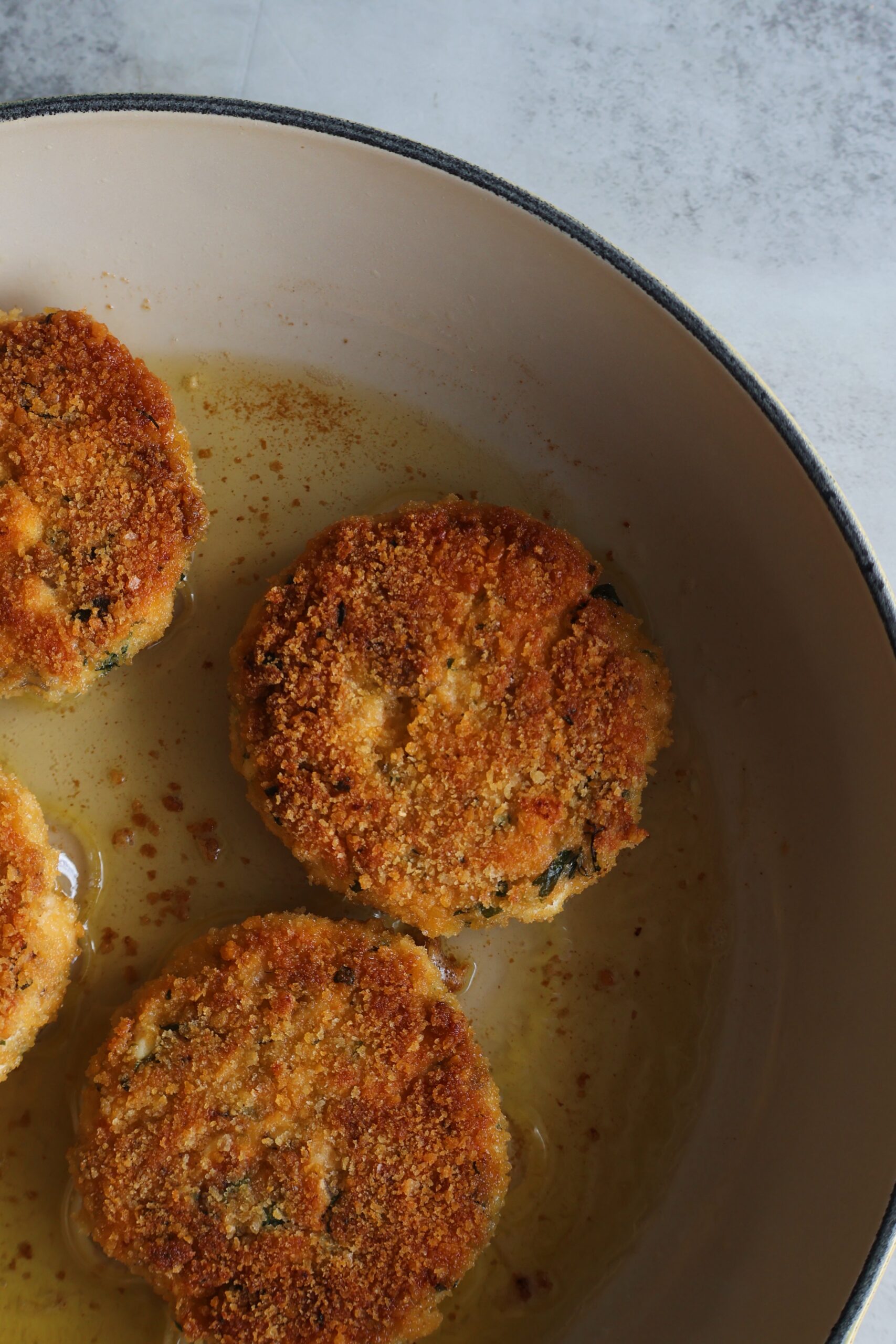 feta salmon fritters